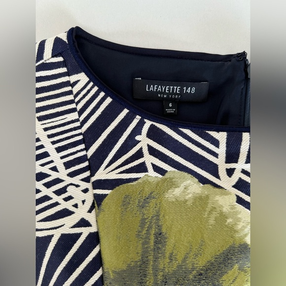 Lafayette 148 Abstract Print/Floral Dress size 6 - Picture 7 of 9